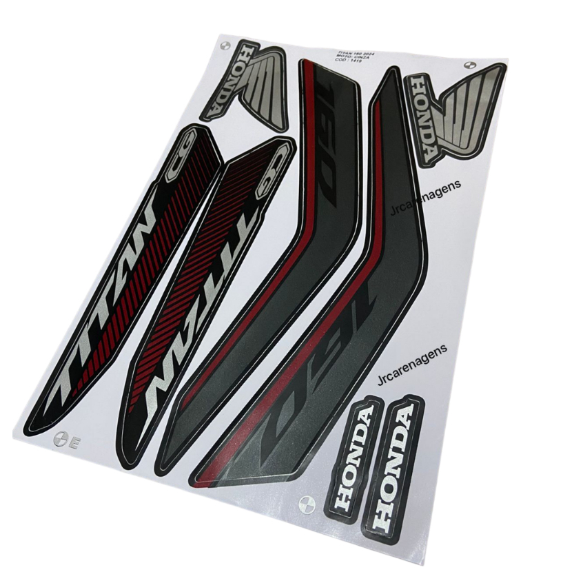 KIT FAIXAS ADESIVOS TITAN CG 160 2022 COMPLETO MOD. ORIGINAL em Oferta na Shopee