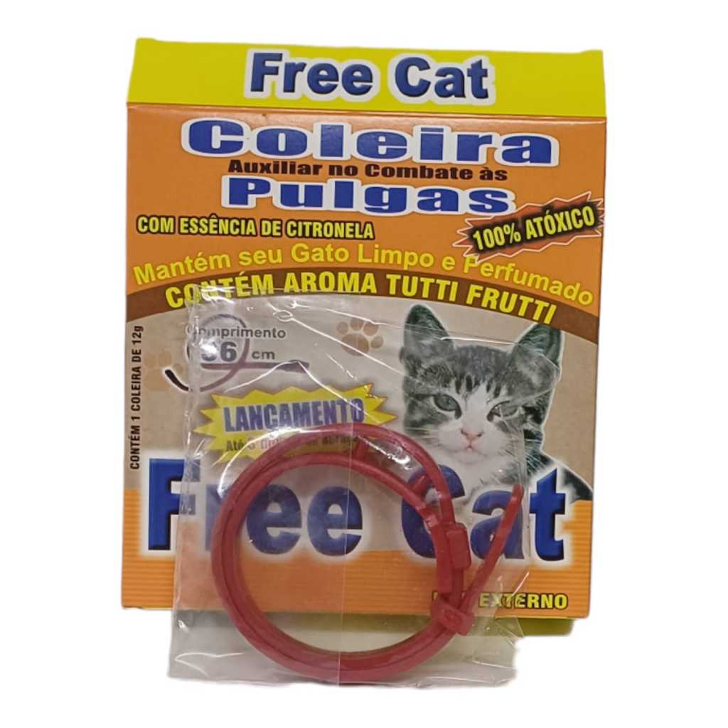 Coleira gato REPELENTE  ERVAS NATURAIS Free Cat para Gatos em Oferta na Shopee