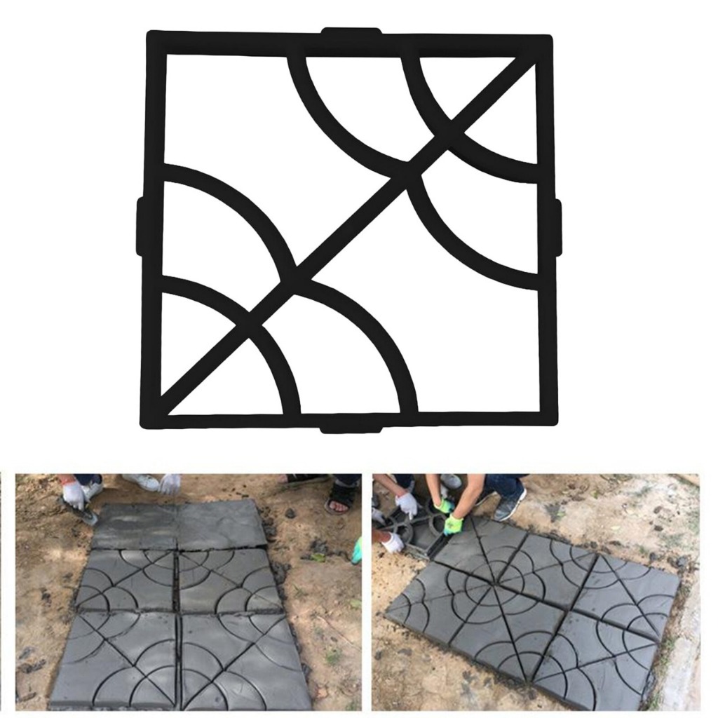 Forma Floral Molde Bloquete Caminho de Concreto Piso Jardim Decorado - Easy Piso Orginal C/ Manual