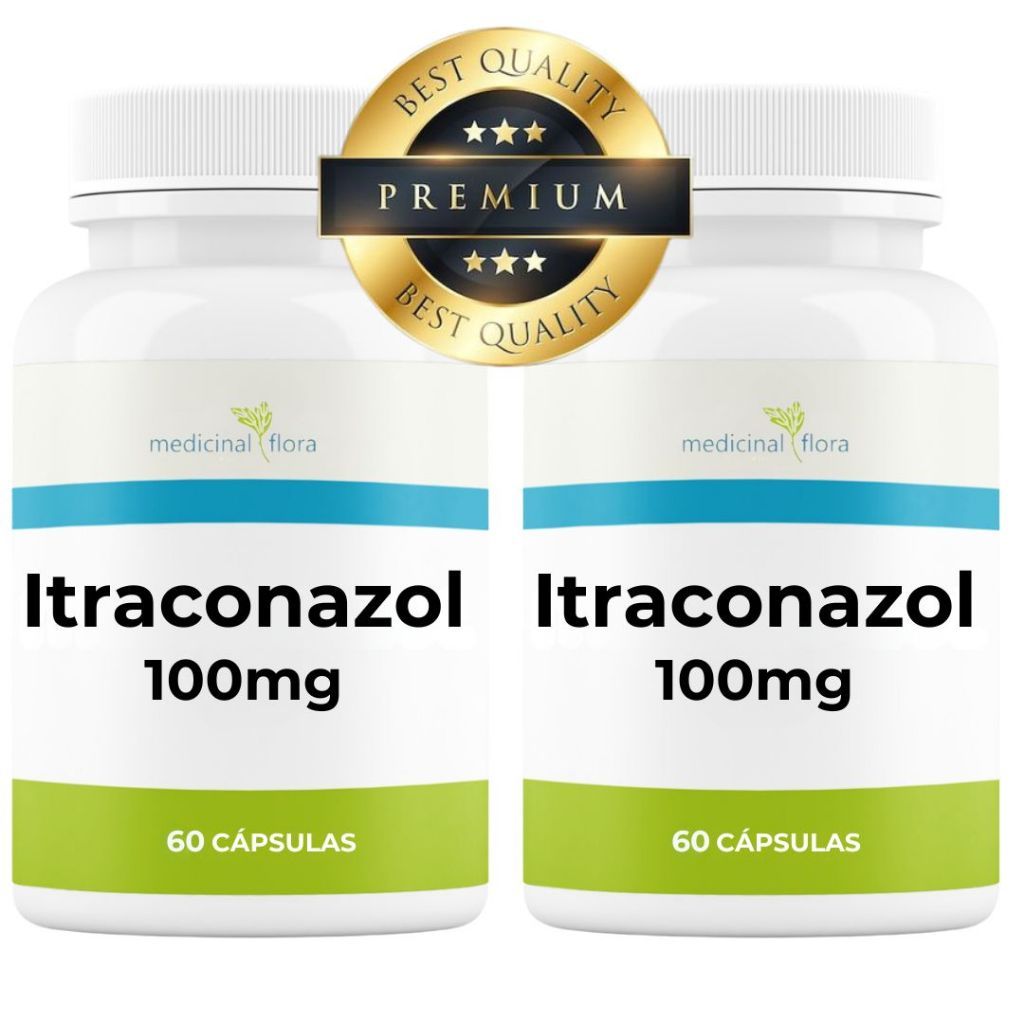 Kit 2 Potes Itraconazol 100mg 60 Cápsulas