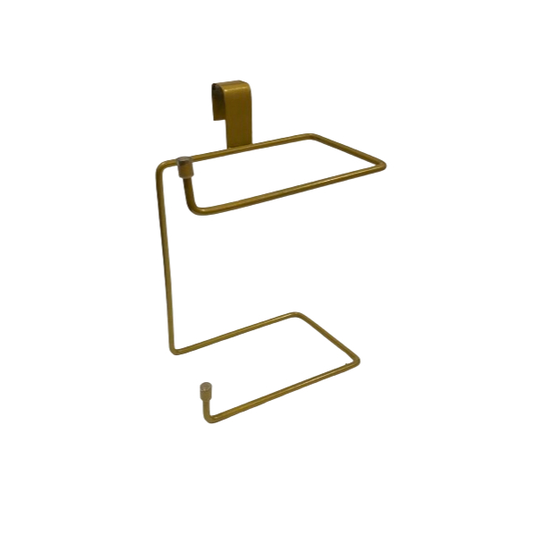 Porta papel higienico duplo DOURADO em Oferta na Shopee