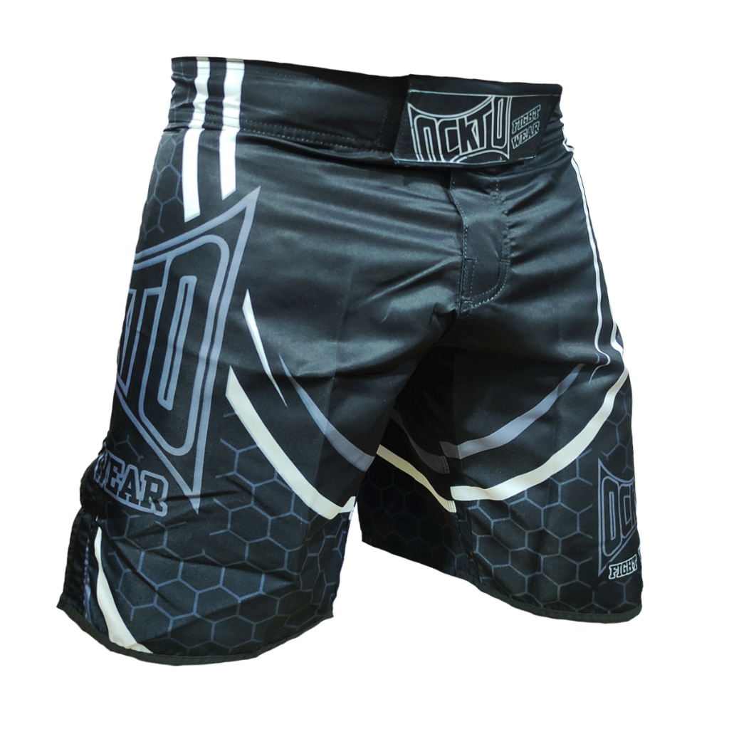 Short Bermuda Mma Muay Thai BJJ Ockto Black Fight