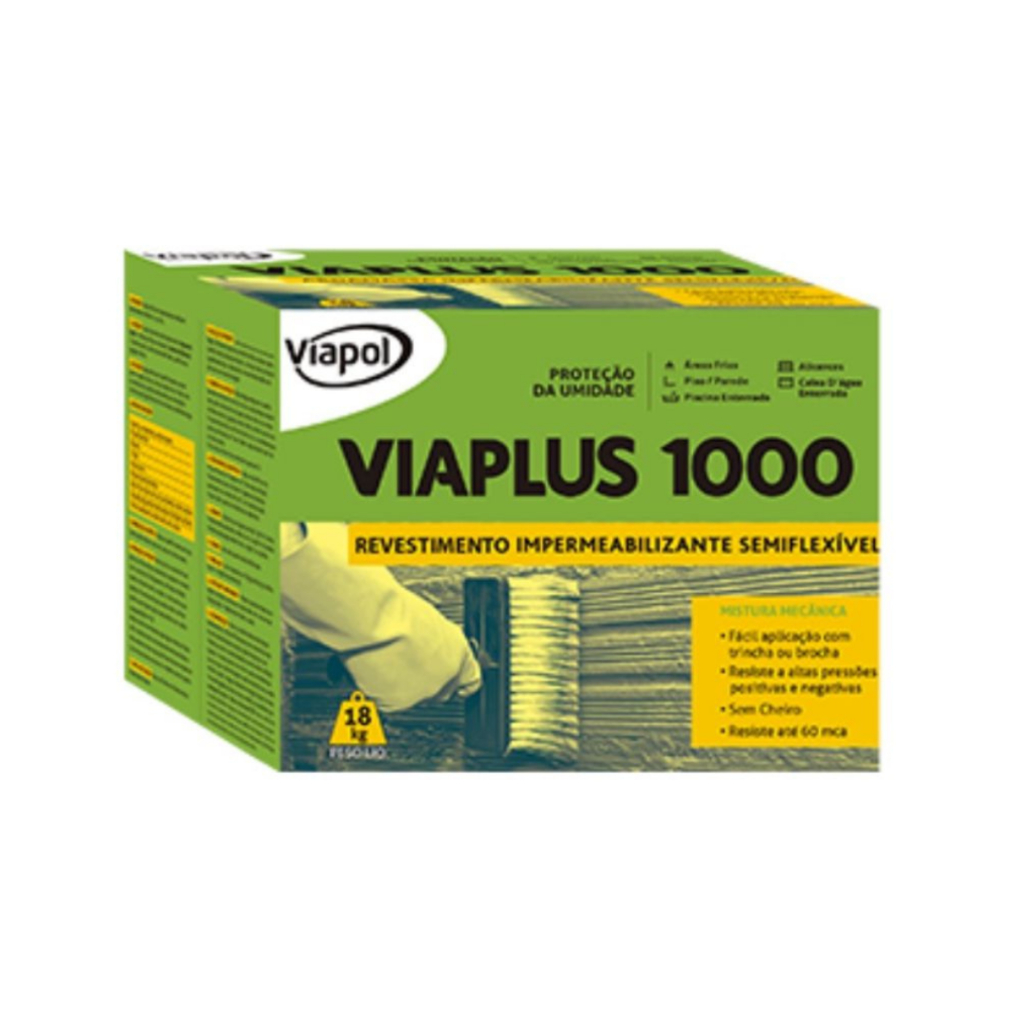 Impermeabilizante Viaplus 1000 Alta Performance 18kg Viapol em Oferta na Shopee