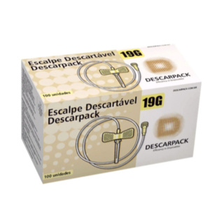 Escalpe (Scalp) Descartável 19g Ao 25g Descarpack  kit com 10 unidades em Oferta na Shopee