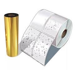 Etiqueta Bopp 60x40 adesiva aprova dagua mais 1 ribbon