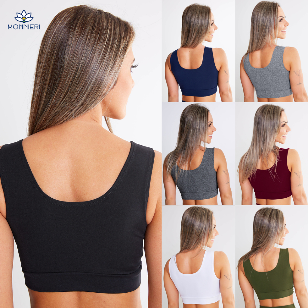 Top Feminino Regata Forrado Suplex Alta Sustentação Academia Exercícios Fitness Treino Crossfit Praia