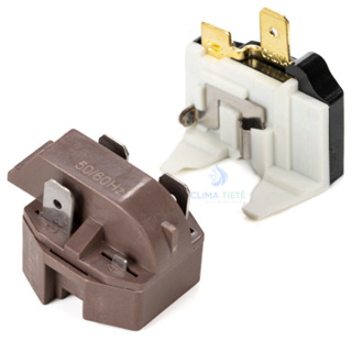 Kit Rele PTC e Protetor Termico 110v 127v Universal Para Motor de Geladeira Bebedouros Freezers 1/4 1/5 1/6 1/8 1/10 HP em Oferta na Shopee