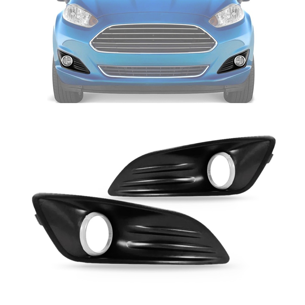 Par Moldura Milha New Fiesta 2012 2013 2014 2015