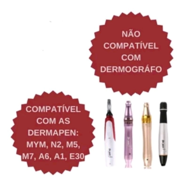 Detalhes do cartuchos Dermapen 10 unidades