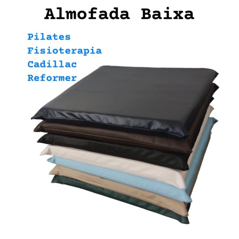 Almofada Baixa para Pilates Barrel Cadilac Chair Reformer uso para Decúbito Dorsal e Lateral