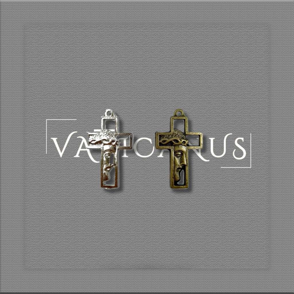 Crucifixo Face De Cristo 3x2cm (pacote Com 5)