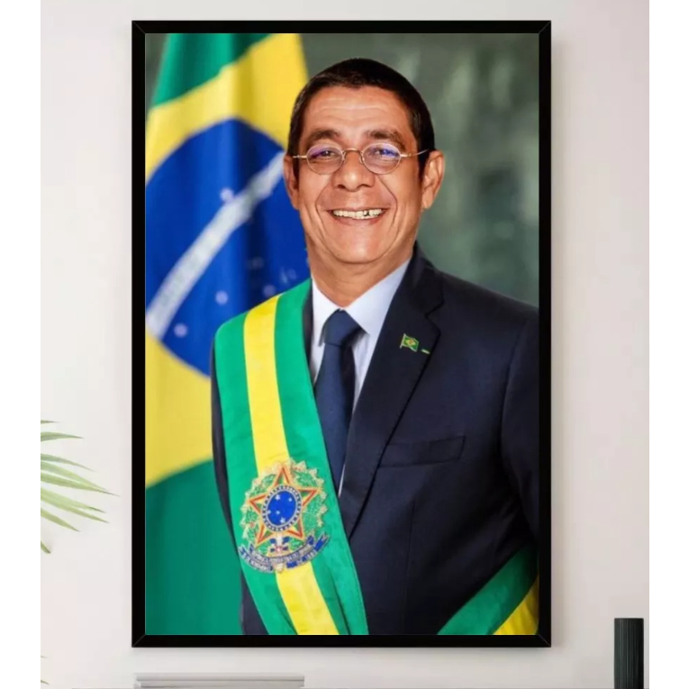 Quadro MPB Zeca Pagodinho Presidente Decorativo Poster em Oferta na Shopee