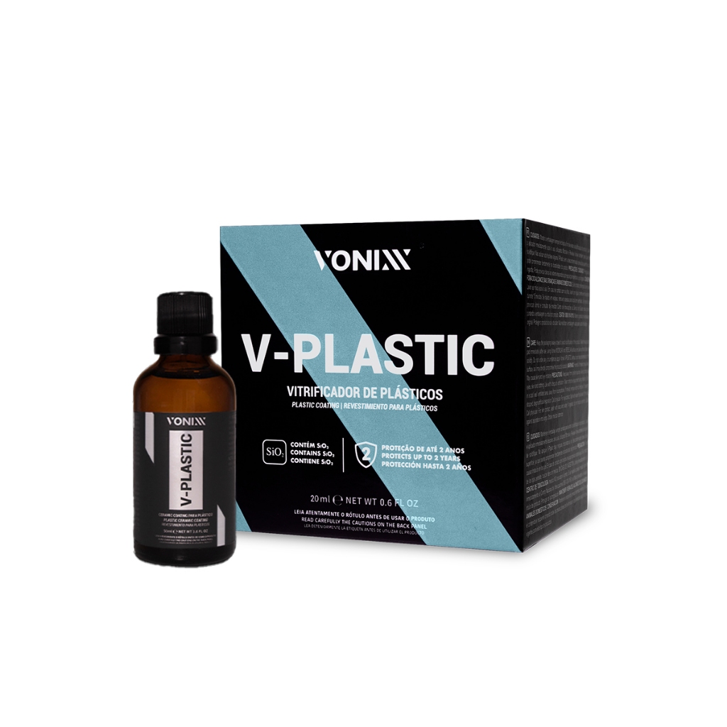 Vitrificador para Plásticos com Aplicador V-Plastic 2018007 Vonixx 20ml - Spare Parts and Accessories for Vehicles