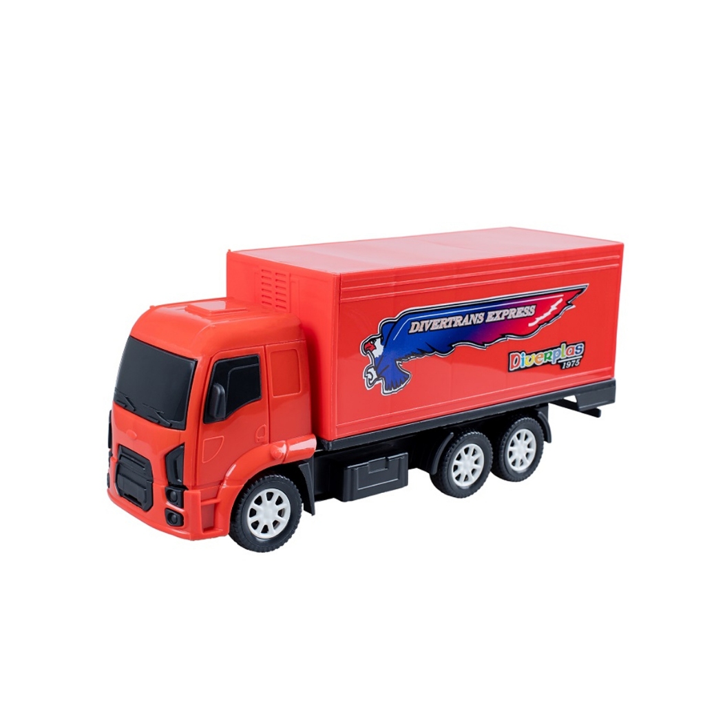Caminhão Divertrans Baú Brinquedo em Oferta na Shopee