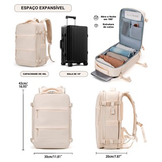 Modelo de Mochila Mala Mulheres e Homens Escolar Passeio Viagem Notebook Grande em Oferta na Shopee