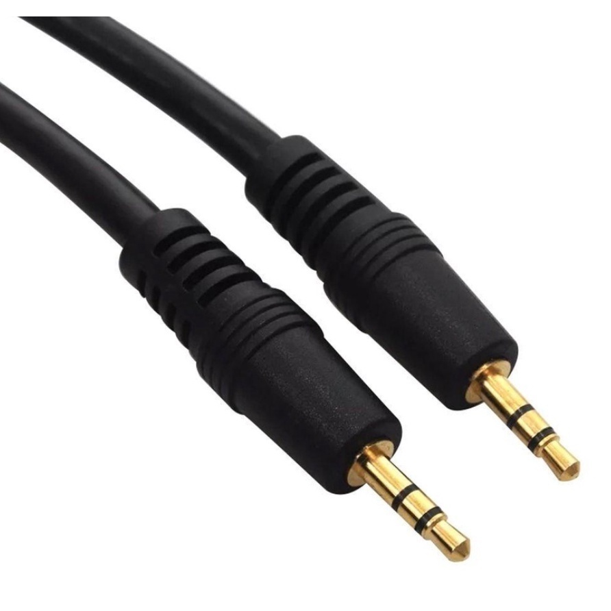 Cabos Auxiliar P2 x P2 Alta Qualidade  1.5m Embalagem 1/3/5 Pçs Radio Celular Mp3 Mp4 Caixa Som Pc