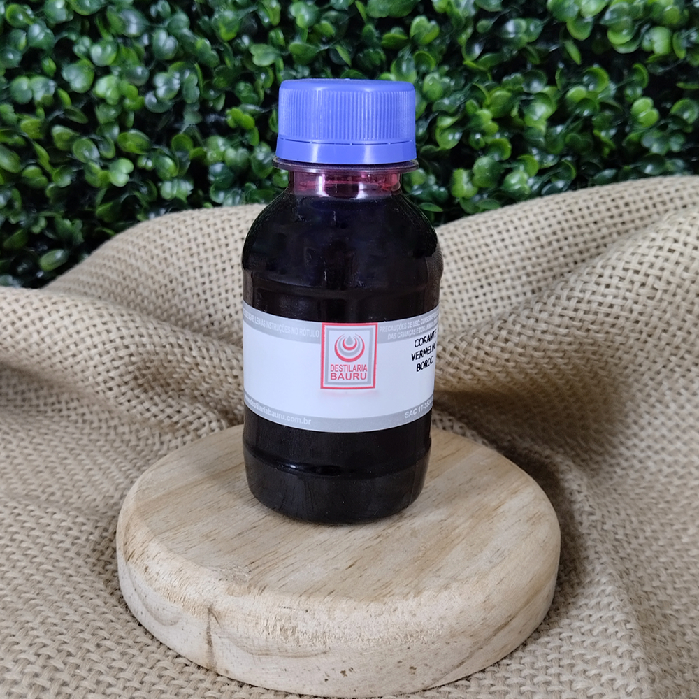 Corante Vermelho Bordo Líquido - Para Sabonetes Artesanais e Cosméticos 100ml