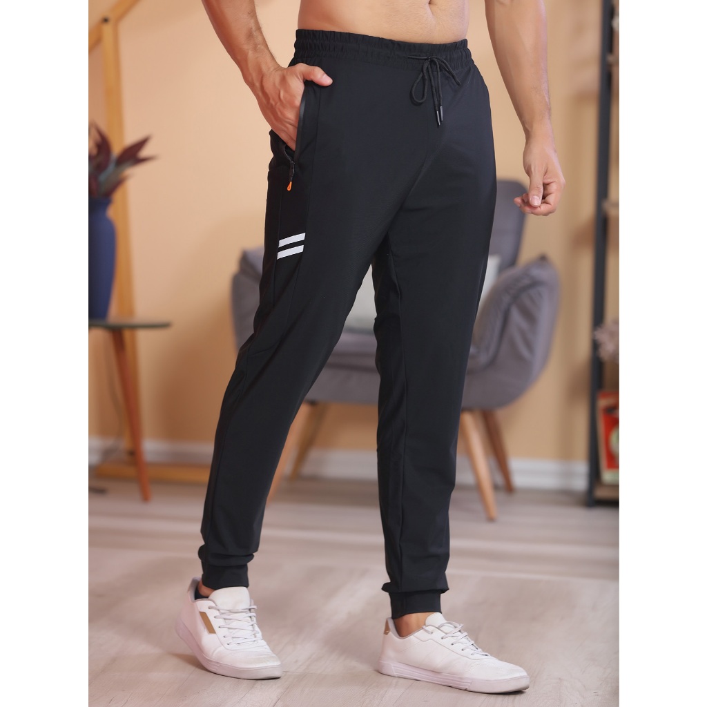 Recomendação do vendedor/tecido de secagem rápida importado/calças de secagem rápida/bolso com zíper/cintura de metal/es