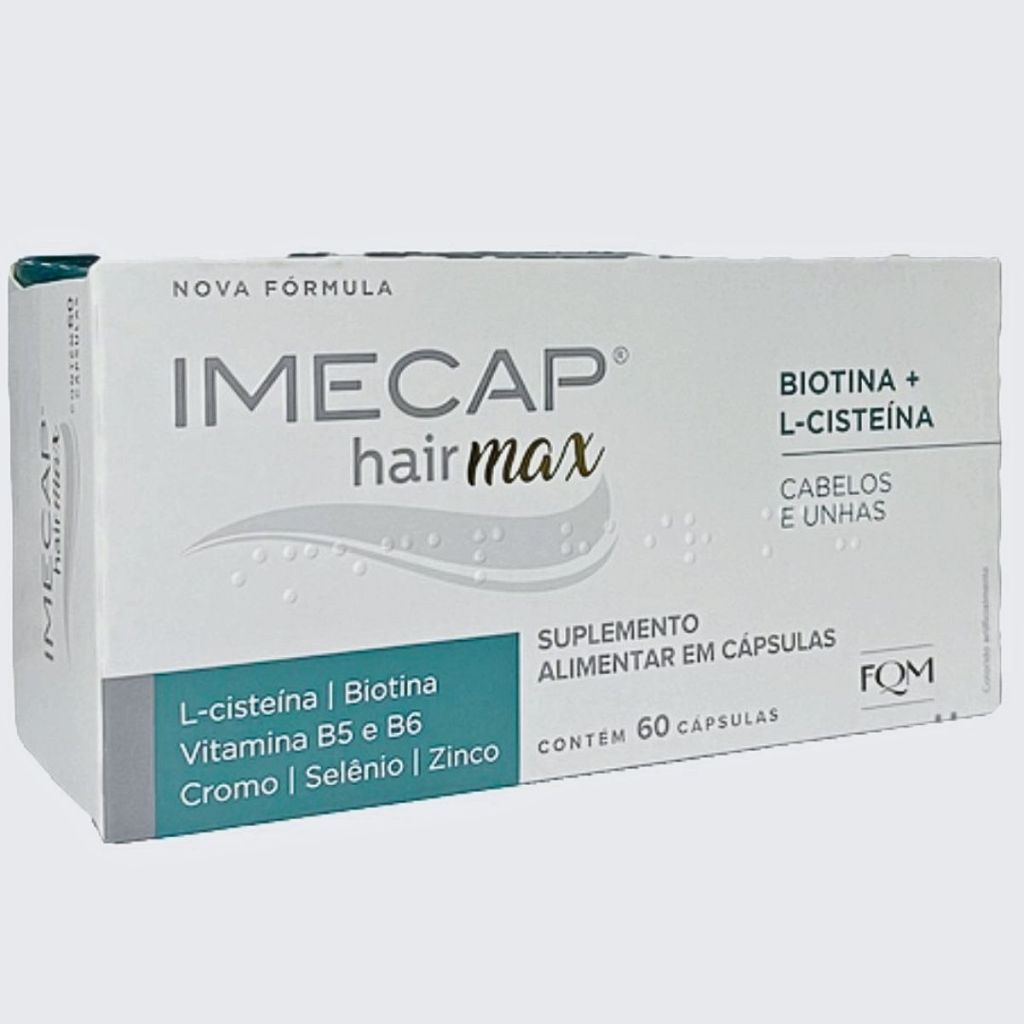 Imecap Hair Max Cabelos e Unhas 60 Capsulas com Biotina e Zinco