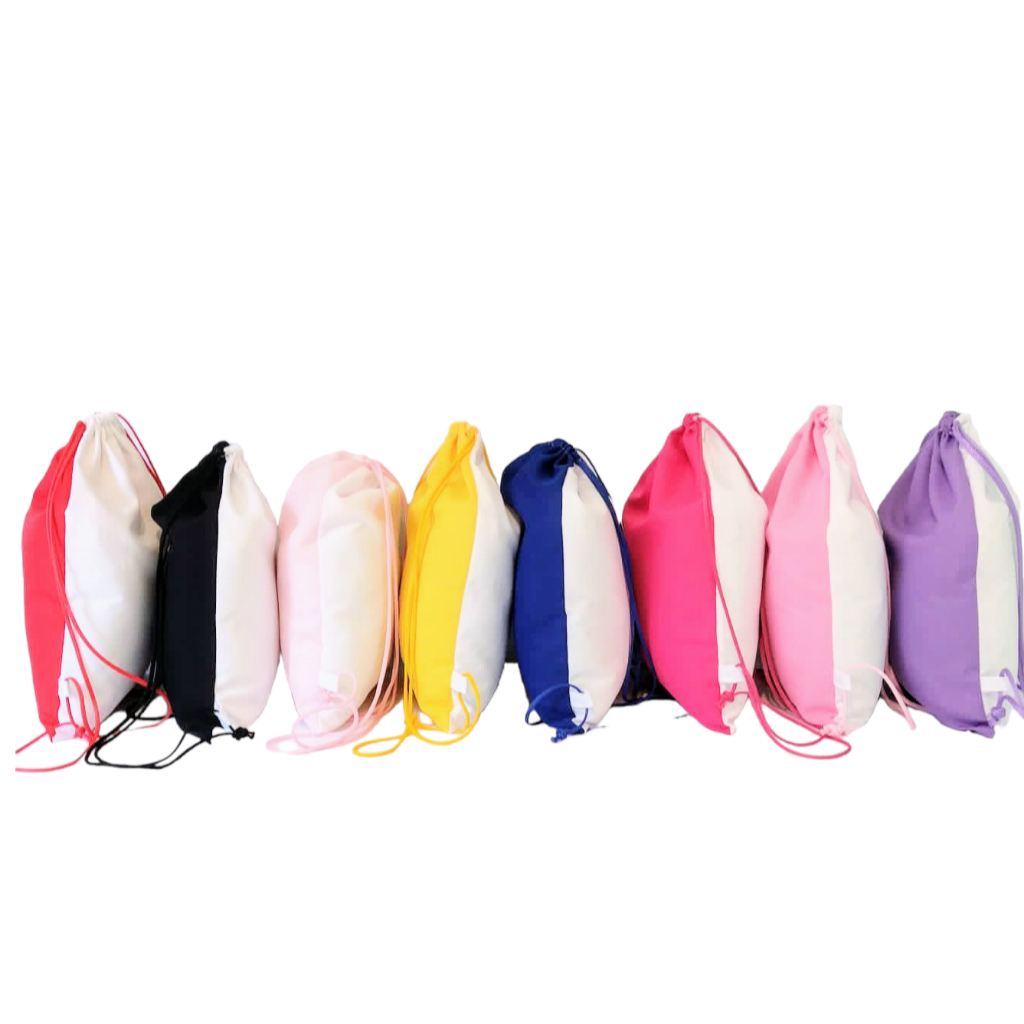 10 capas de almofada 40x40 para sublimação com enchimentos + 10 MOCHILA SACO 30X40
