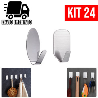 Gancho Adesivo Organizador Multiuso para Parede Metal Cozinha Banheiro em Oferta na Shopee