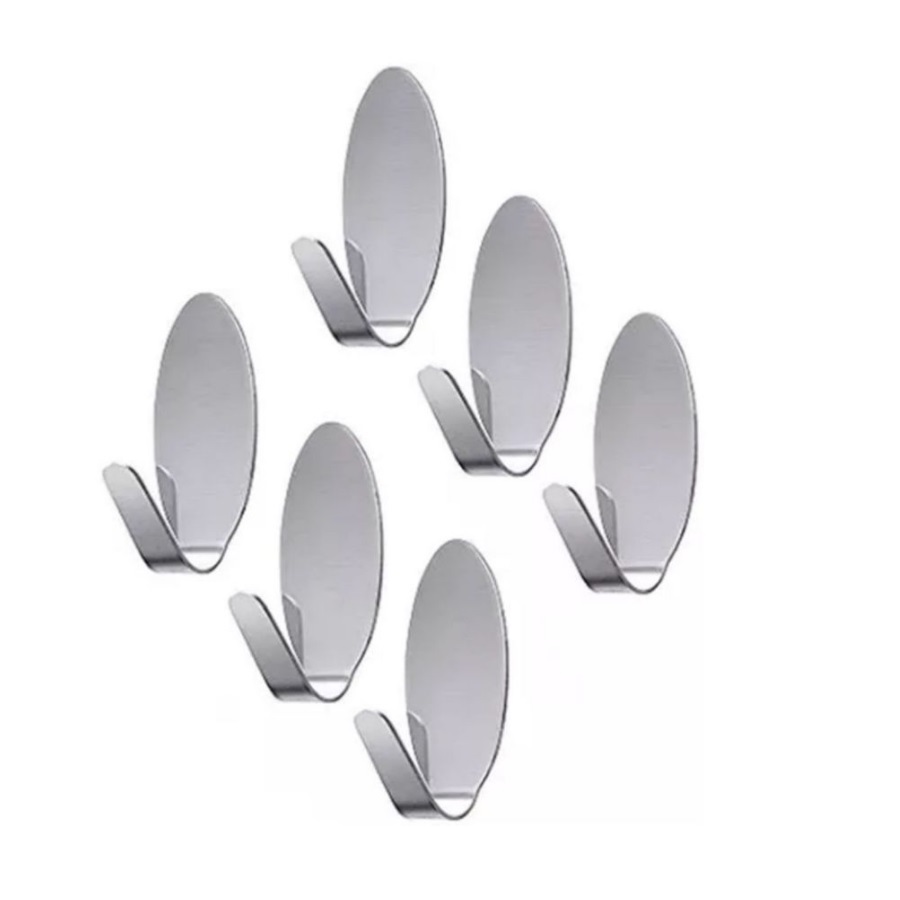 Gancho Adesivo Organizador Multiuso para Parede Metal Cozinha Banheiro