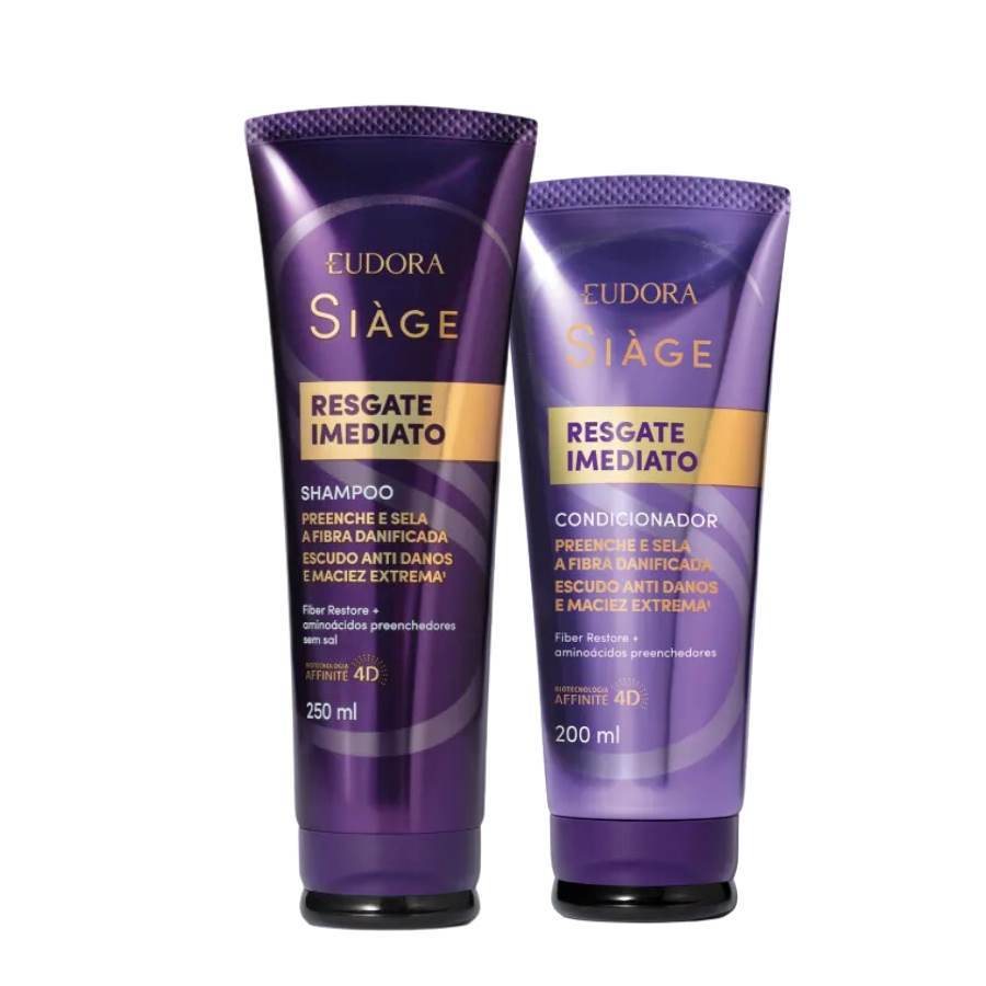 Kit Shampoo e Condicionador Resgate Imediato Siàge - Eudora