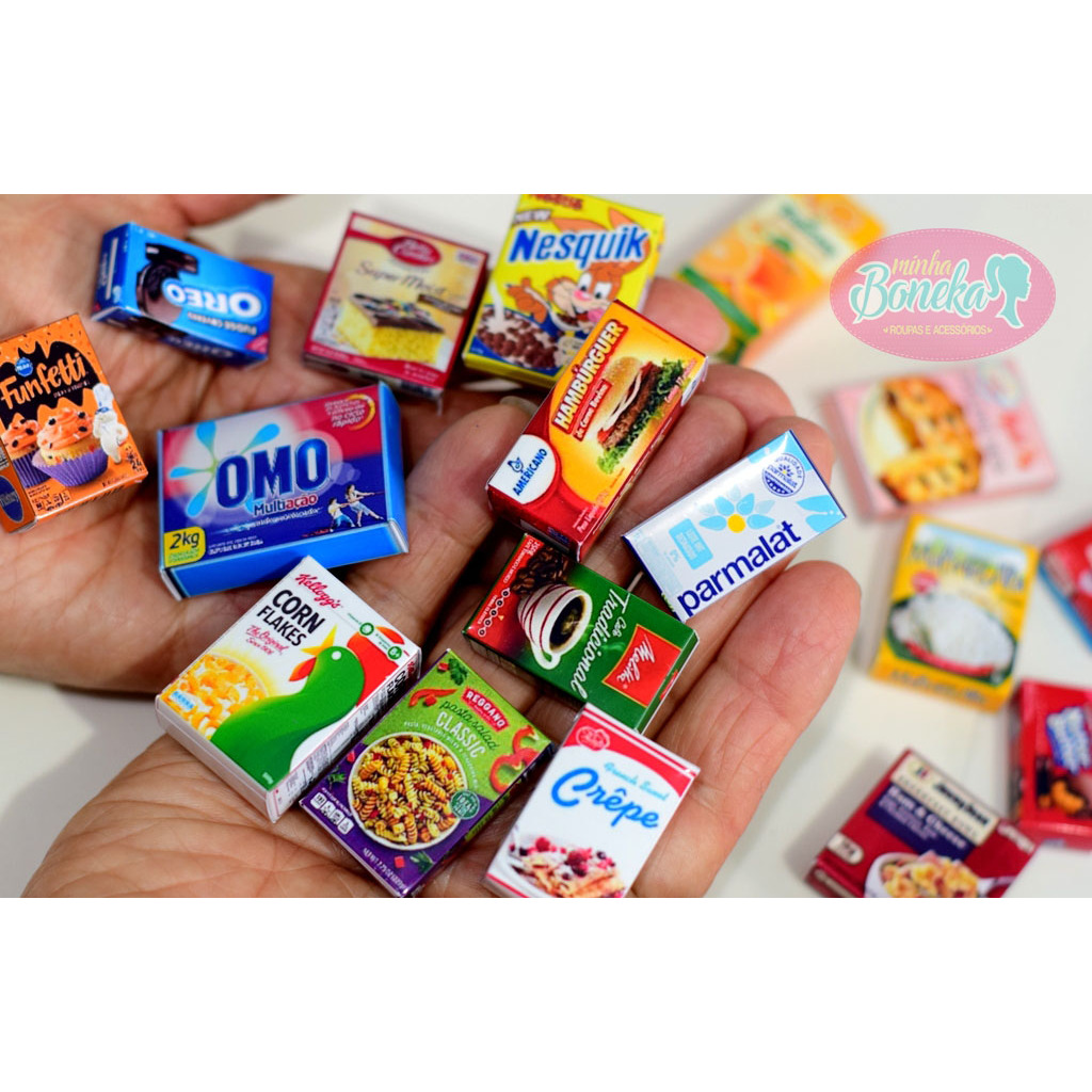 Miniatura Comidinha Alimento pra Cozinha de Boneca Fashion (serve pra Susi também)