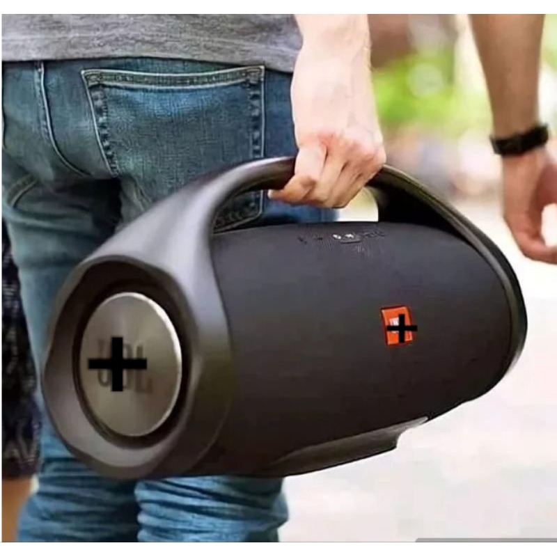 Caixa de Som Boombox Grande 35 cm Rádio FM Bluetooth