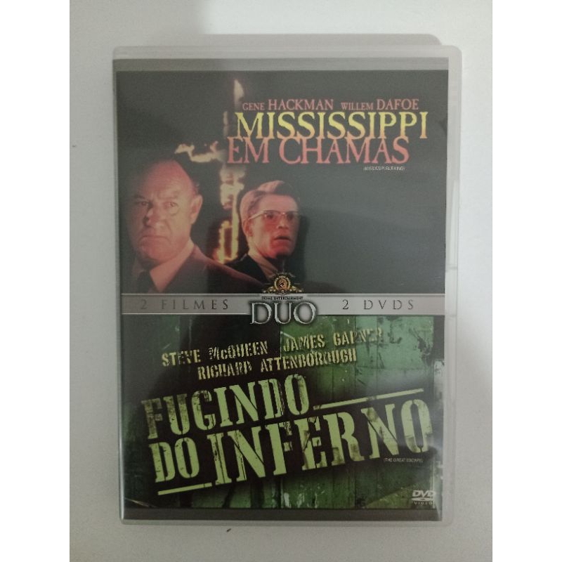 DVD Duplo - Mississipi em chamas / Fugindo do Inferno