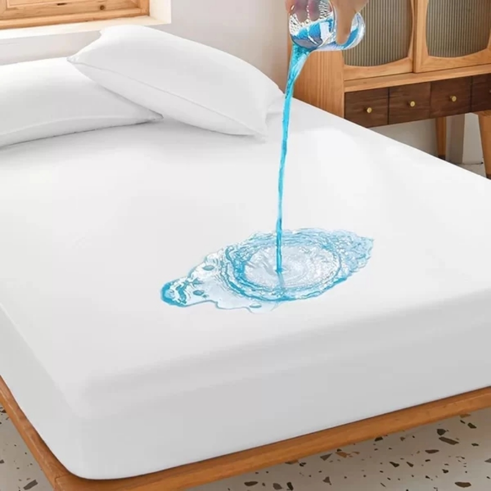 Capa Impermeável Cama Box Casal Com Elastico Ajustavel Ideal Para Hotel, Pousada