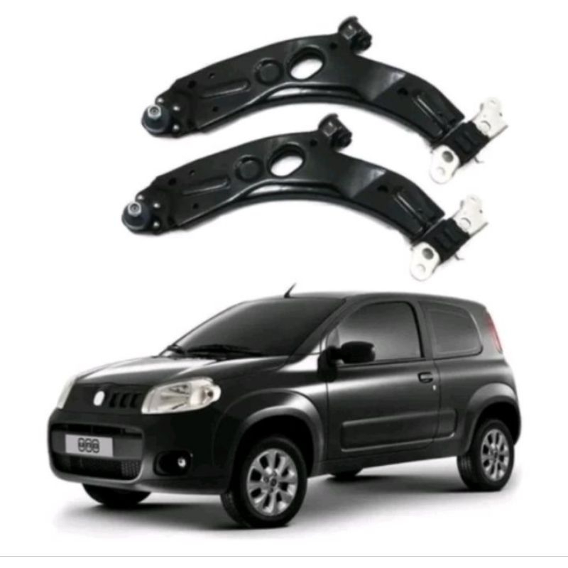 Par Bandeja Balança Uno Vivace SEM BARRA 2008/2016 em Oferta na Shopee