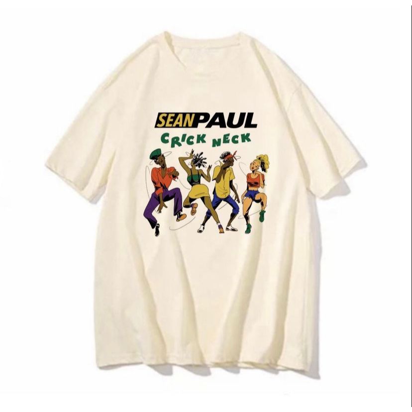 Camiseta Sean Paul crick neck blusa feminina masculina reggae jamaica roots camisa banda