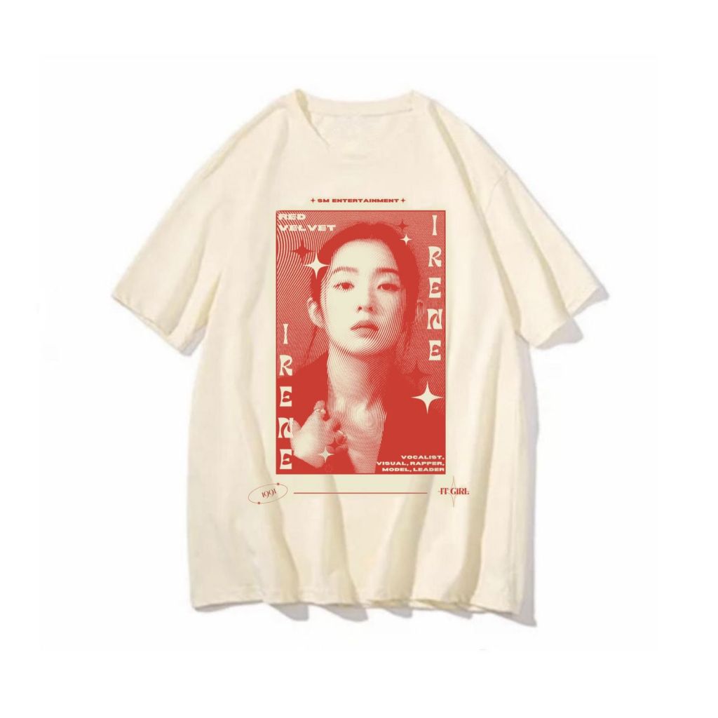 Camiseta Irene red velvet blusa feminina masculina k pop korea banda musica camisa moda photo kpop skz bts