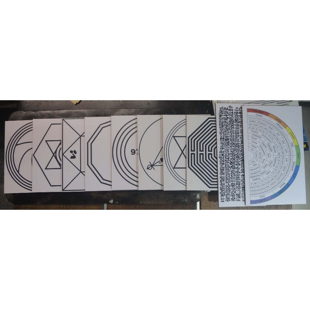 Kit Gráfico Radiestesia MDF 3mm BRANCO Pacote COM 30 Unidades Informe Modelos NO CAMPO DE PERGUNTAS AO VENDEDOR