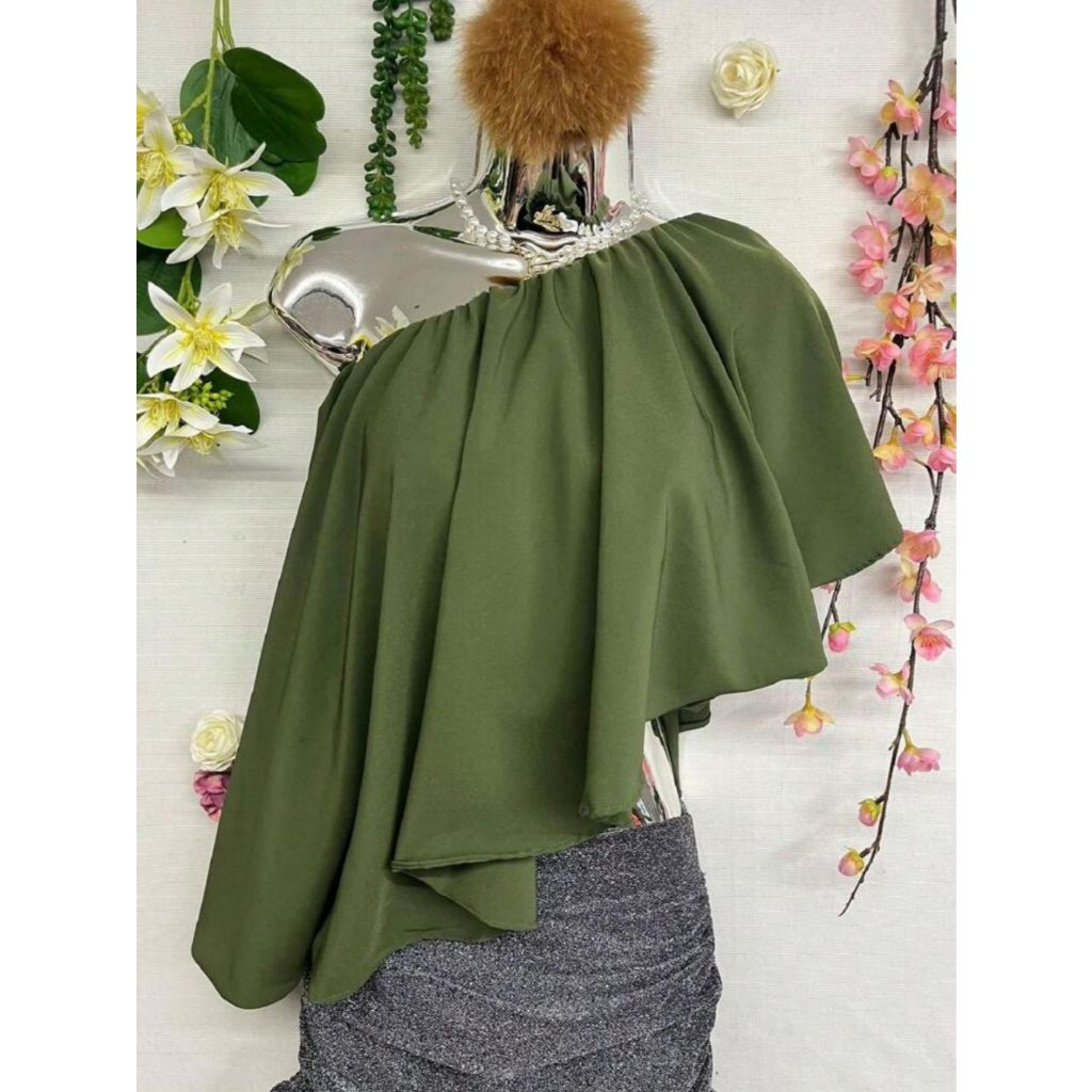 Blusa Cropped Feminina Fabiana Manga Só Soltinha na Parte da Frente Super Elegante Moda Verão. em Oferta na Shopee