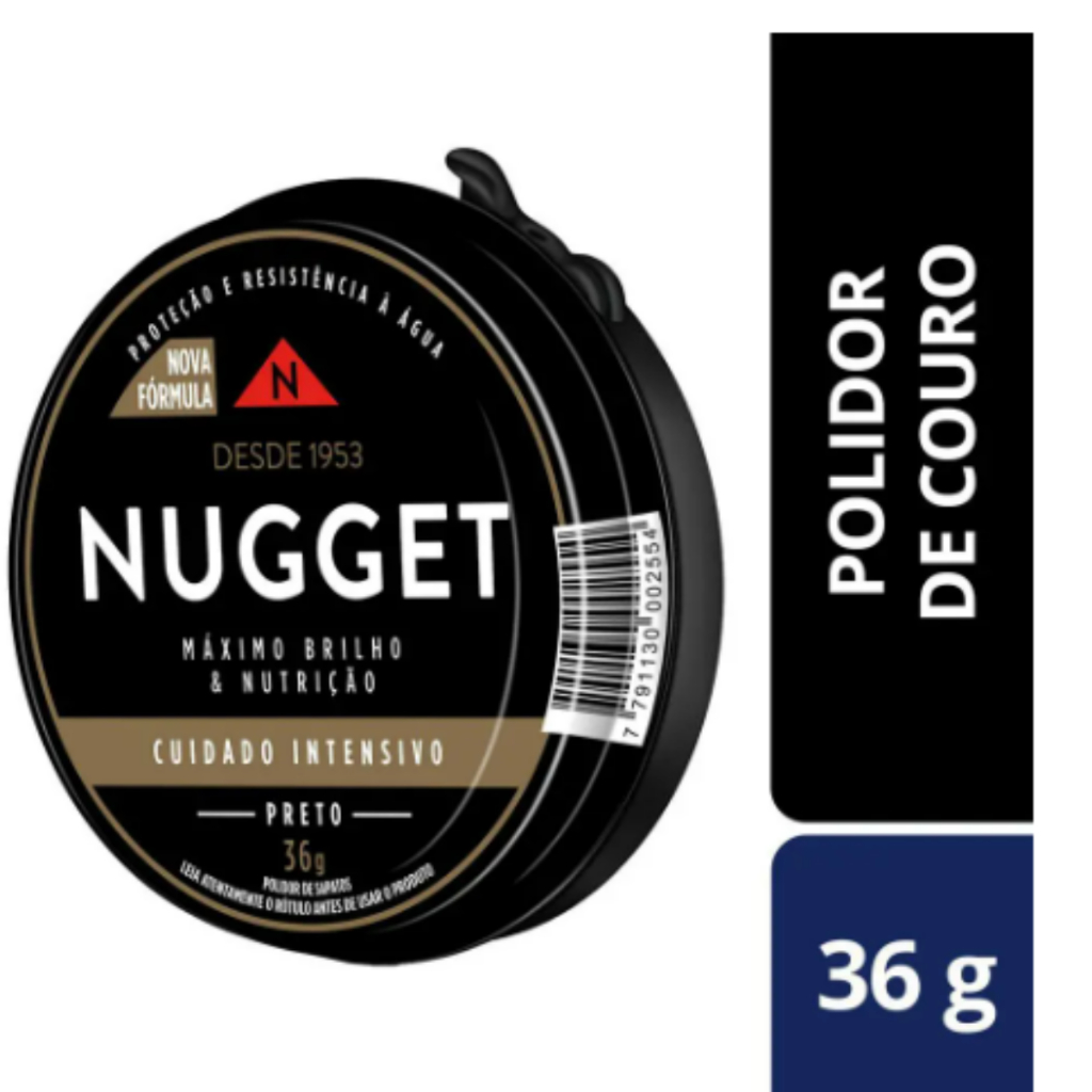 Nugget Pasta para Restaurar Sapatos 36g Lata (Máximo Brilho e Nutrição)
