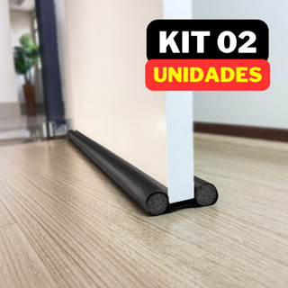 Kit 02 Veda Porta Pó Rolinho 90cm Protetor Impermeável Ajustável Vedação Sem Costura Proteção Contra Insetos em Oferta na Shopee