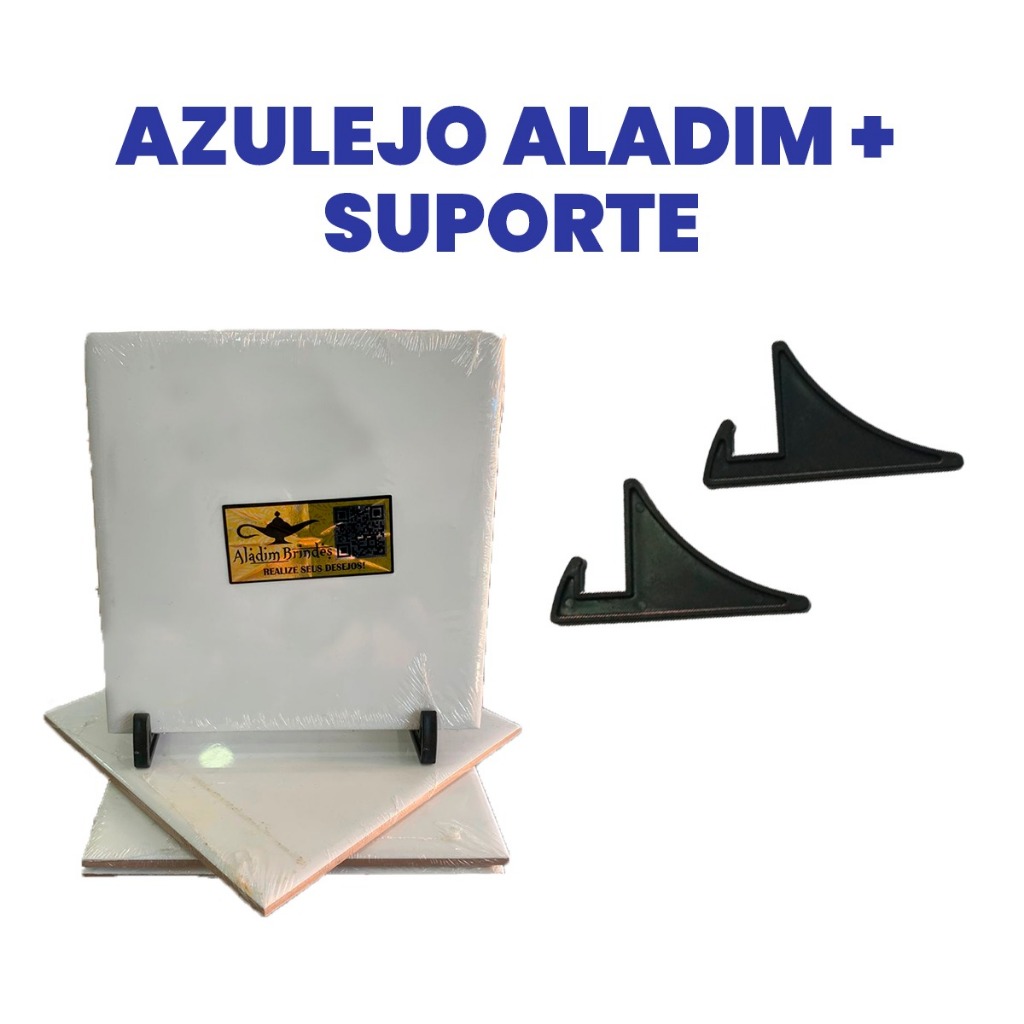 10 Azulejos "Aladim" 15x15 para Sublimação + Suporte em Oferta na Shopee
