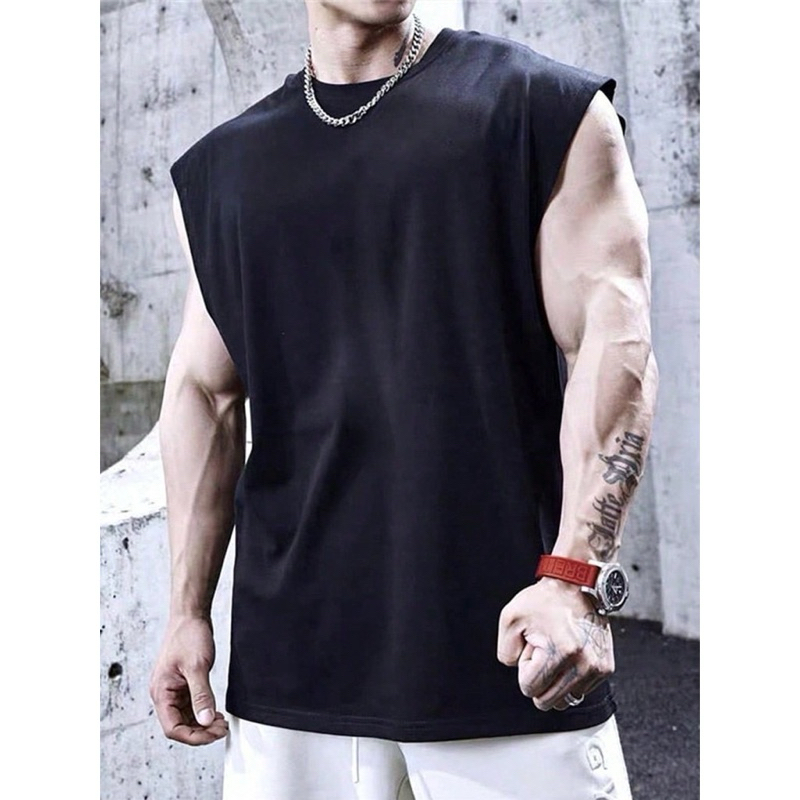 Camiseta Regata Oversized Treino Academia Skatistas Trap Algodão 30.1 Padrão Americano Streetwear