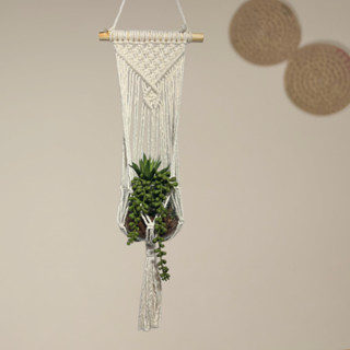 suporte de planta macrame/suporte suspenso/plant hanger / jardim em Oferta na Shopee