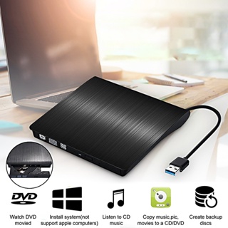 Leitor E Gravador Cd Dvd Externo Slim Preto Usb 3.0 P/ Pc em Oferta na Shopee