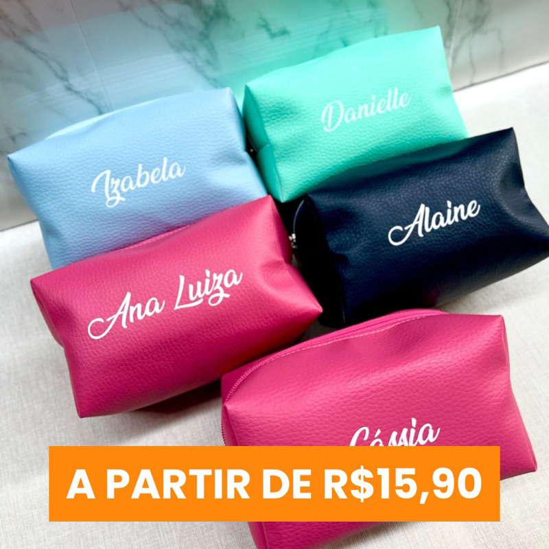 Necessaire Box personalizada lembrancinha casamento aniversário madrinhas