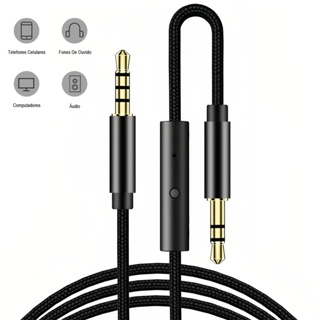EXEED RX-02 P2 X P3 Cabo 3,5mm Cabo De Áudio Com Microfone Para Celular/Headphone/Computador em Oferta na Shopee