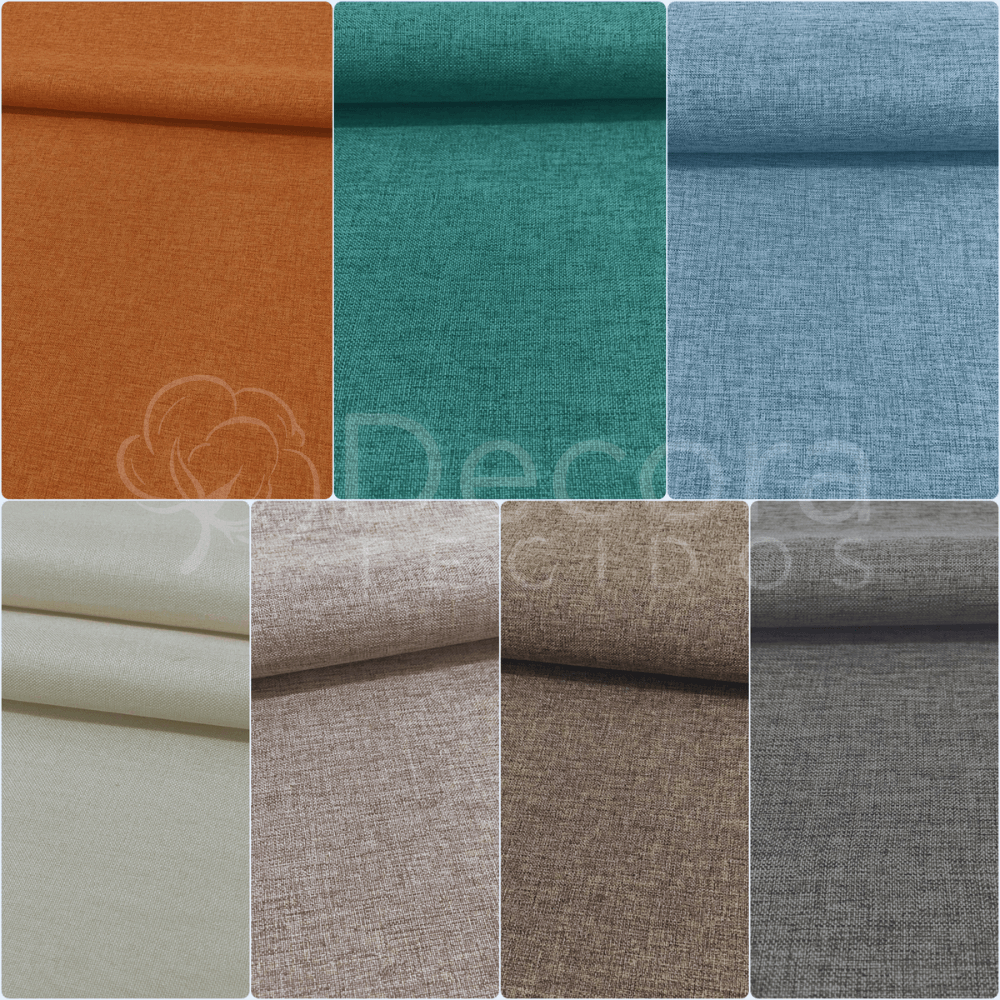 12m Tecido Linho Sofá Linen Look 1,40m largura Para Sofá Cadeira Capa Almofada Diversas Cores