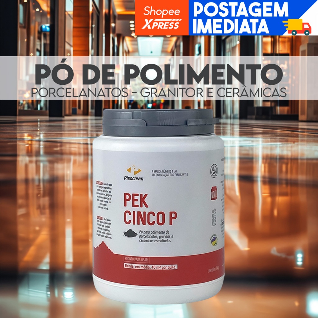 Po Polimento De Porcelanatos Granitos Ceramicas Pek Cinco P Pisoclean em Oferta na Shopee