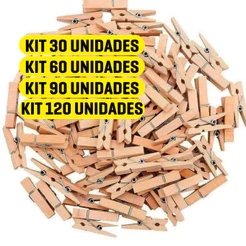 Kit 240/120/90/60/30 Mini Prendedor Para Fotos Pregador Madeira 2,5Cm Varal Mural Memory Board Tags Drinks Mini Grampo