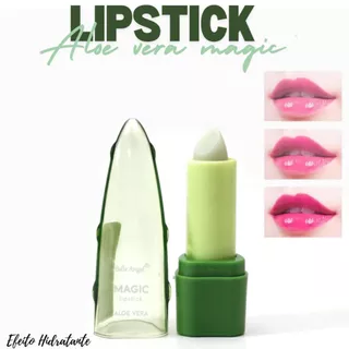Batom Mágico Balm Lips-tick Aloe Vera Ação Hidratante Muda a Cor Ph/Temperatura Dos Lábios Maquiagem