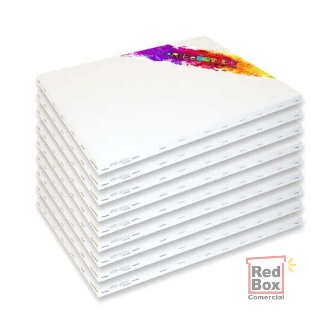 25 Telas Para Pintura 20x20 Cm Para Tinta A Óleo Ou Acrilica