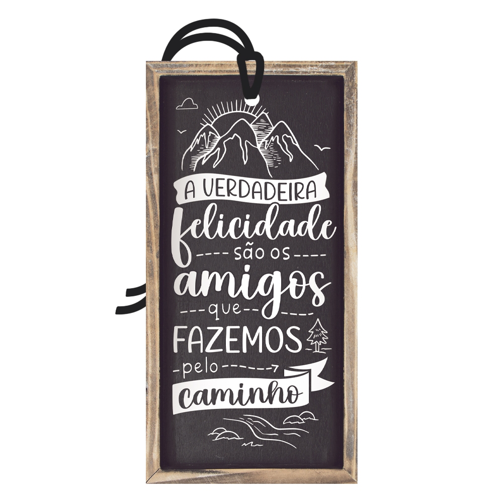 Placa Decorativa Mini 7x14 Tag Decorativa Mensagem Amigos Amizade